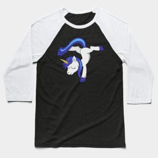 Handstand Unicorn Gymnast Acrobat Acrobatic Girls Baseball T-Shirt